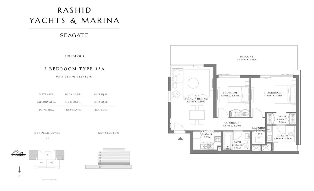 Type 13A, Unit 02-05, Level 01 Building 4